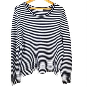 Liz Claiborne Black and White Knit Top. Light Sweater. XL. B0027